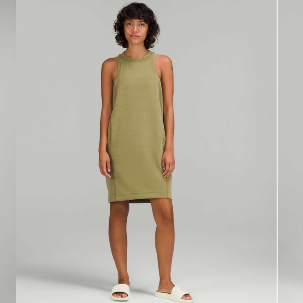 Lululemon Softstreme Back In Action Dress
Bronze Green